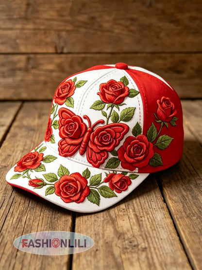 Unisex Floral Print Hat - B / ONE