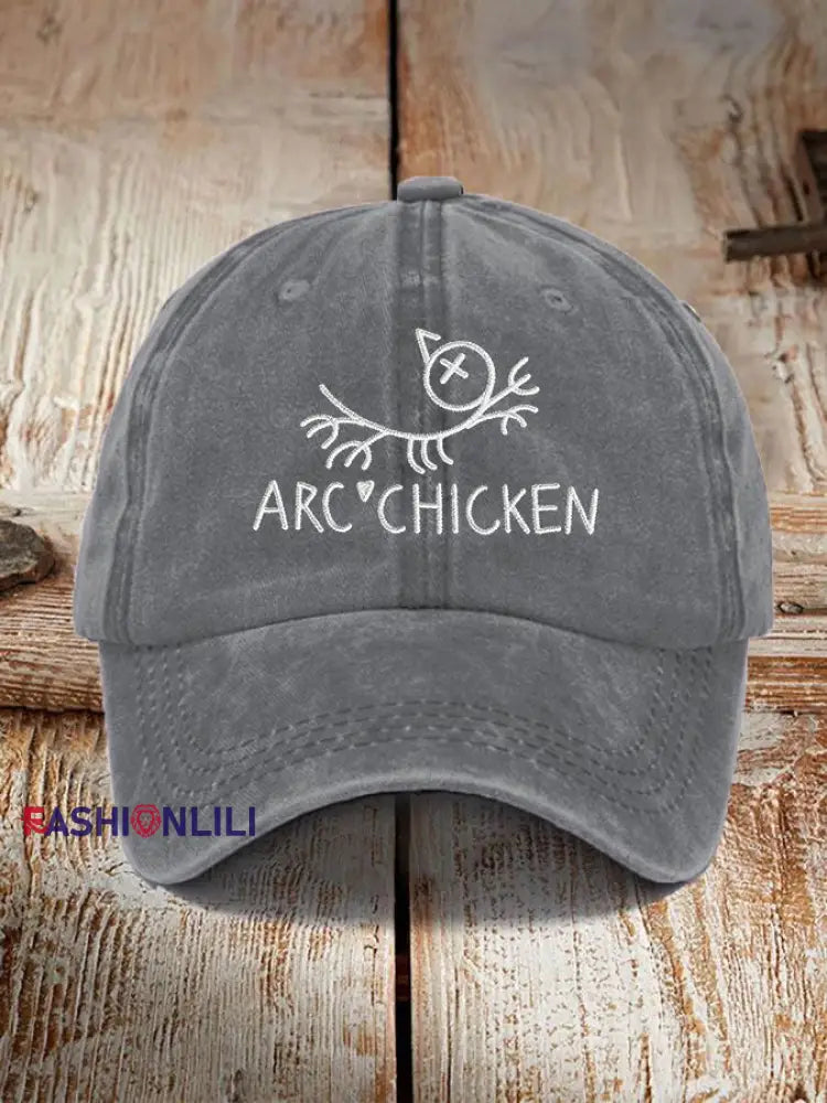 Unisex Funny Arc’chicken Hat Gray / ONE