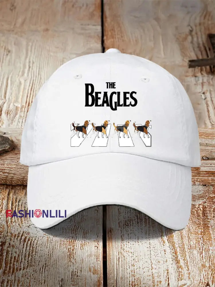Unisex Funny The Beagles Hat White / ONE