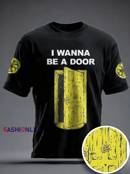Unisex I Wanna Be Adored Lemon Roses Music Lover Printed T-shirt Black / S