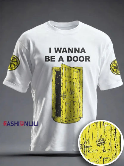 Unisex I Wanna Be Adored Lemon Roses Music Lover Printed T-shirt White / S