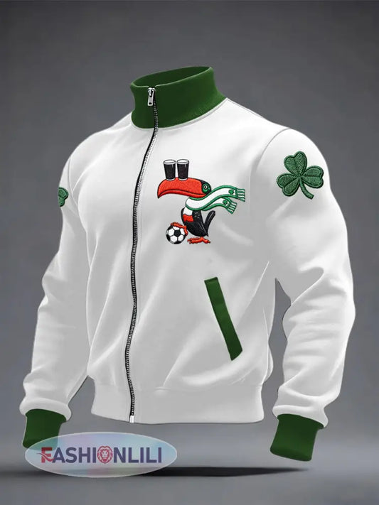 Unisex Ireland Football Lover 2026 Printed Coat - White / S