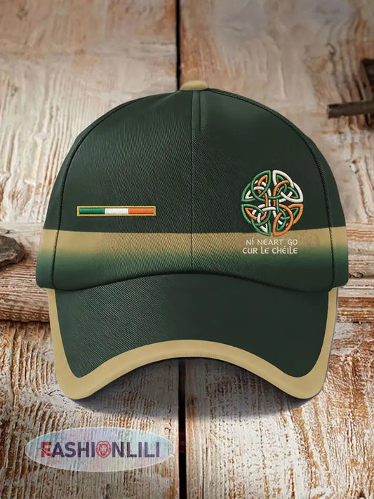 Unisex Ireland Rugby Lover Printed Hat - Dark Green / S