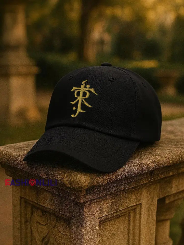 Unisex JRR Rings Books Lover Printed Hats Black / ONE