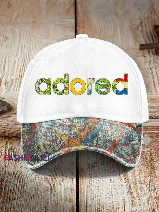 Unisex Lemon Roses Music Lover Printed Hat White / ONE