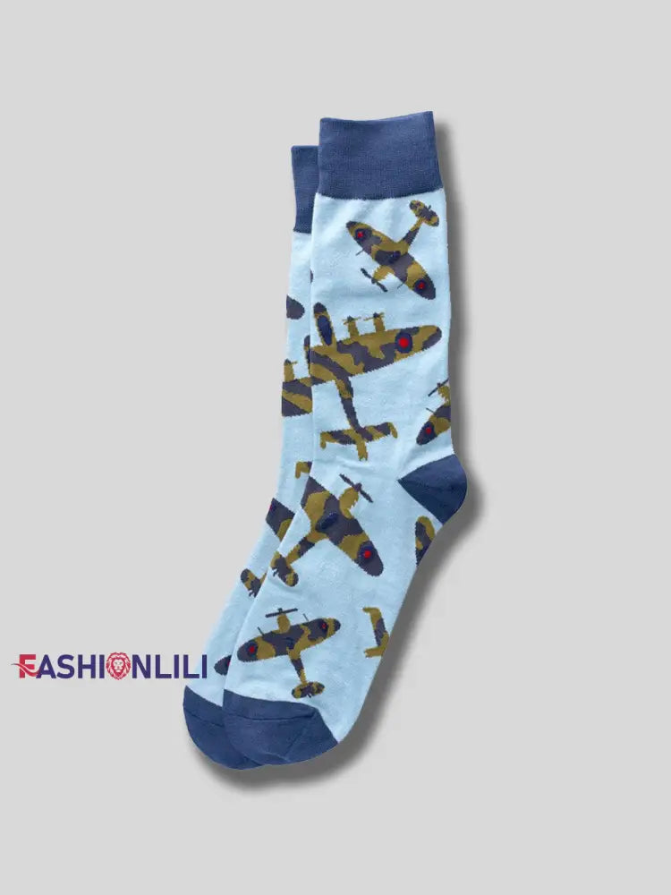 Unisex Memorial Flight Socks Light Blue / ONE