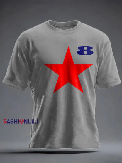 Unisex Modfather UK Music Mods Lover Printed T-shirt Light Gray / S