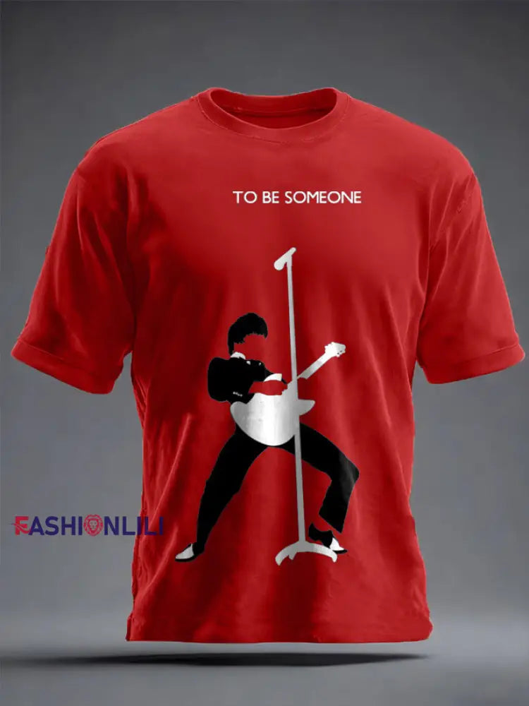 Unisex Modfather UK Music Mods Lover Printed T-shirt Pure Red / S