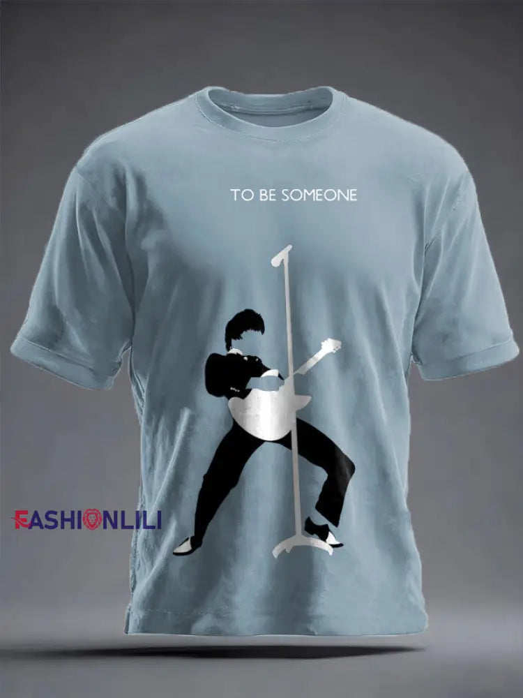 Unisex Modfather UK Music Mods Lover Printed T-shirt Sky Blue / S