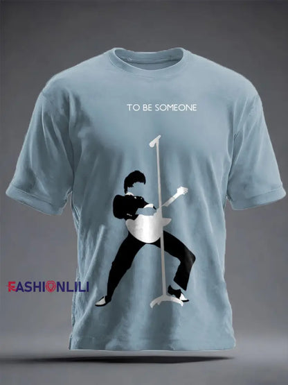 Unisex Modfather UK Music Mods Lover Printed T-shirt Sky Blue / S