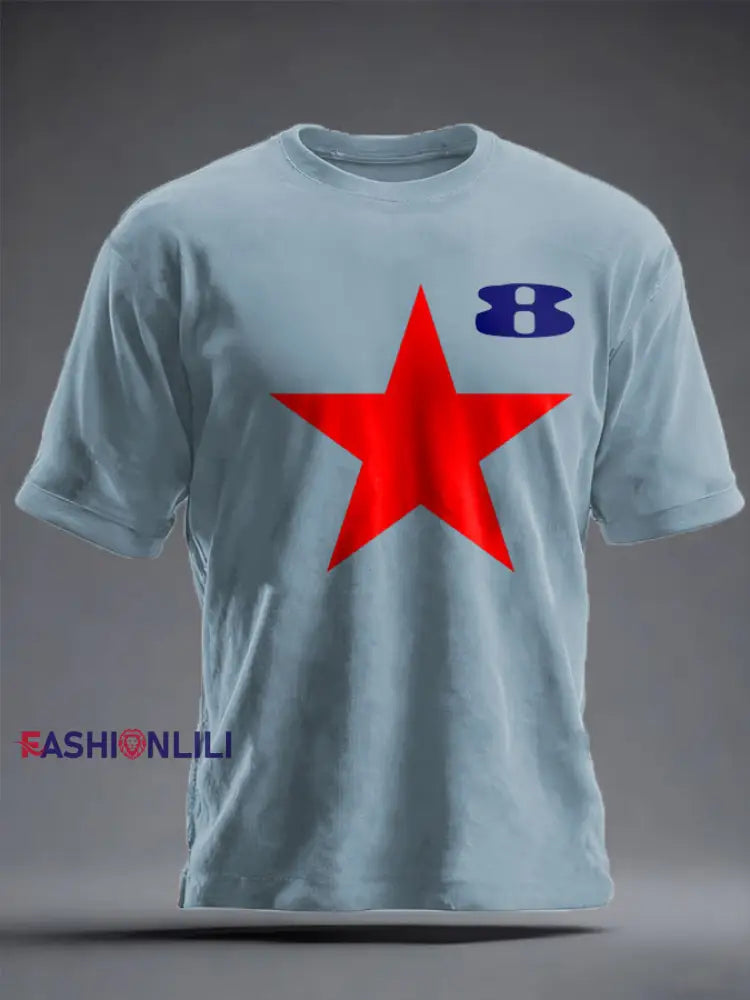 Unisex Modfather UK Music Mods Lover Printed T-shirt Sky Blue / S