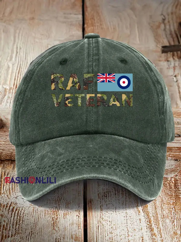 Unisex RAF Veteran Hat Dark Green / JM