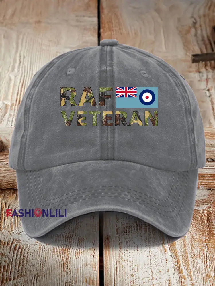 Unisex RAF Veteran Hat Gray / JM