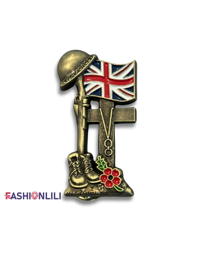 Unisex Remembrance Day Brooch Bronze / ONE