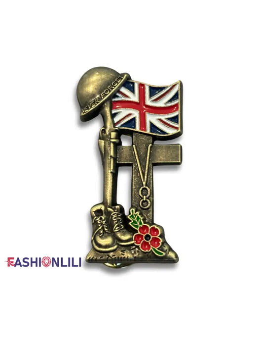 Unisex Remembrance Day Brooch Bronze / ONE