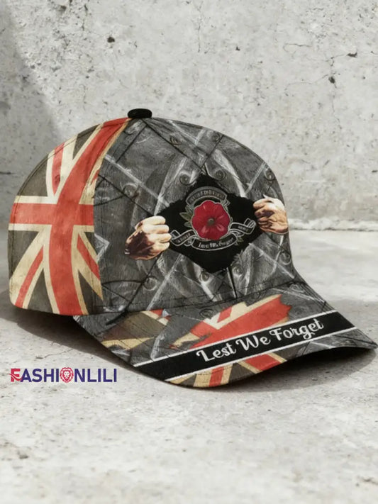 Unisex Remembrance Day Lest We Forget Hat As picture