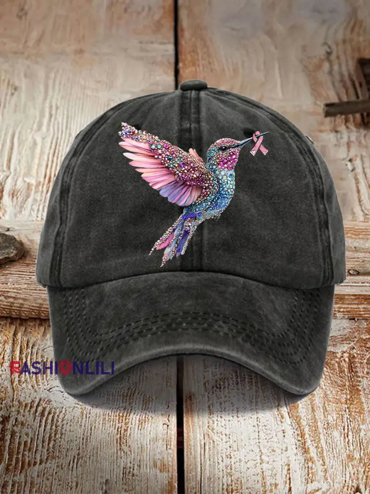 Unisex Resort Hawaiian Design Print Hat Black / ONE