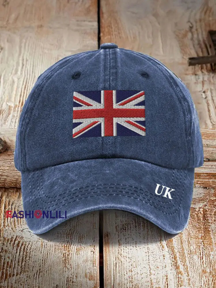 Unisex Resort Hawaiian Design Print Hat Navy Blue / S