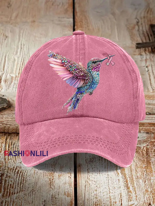 Unisex Resort Hawaiian Design Print Hat Pink / ONE