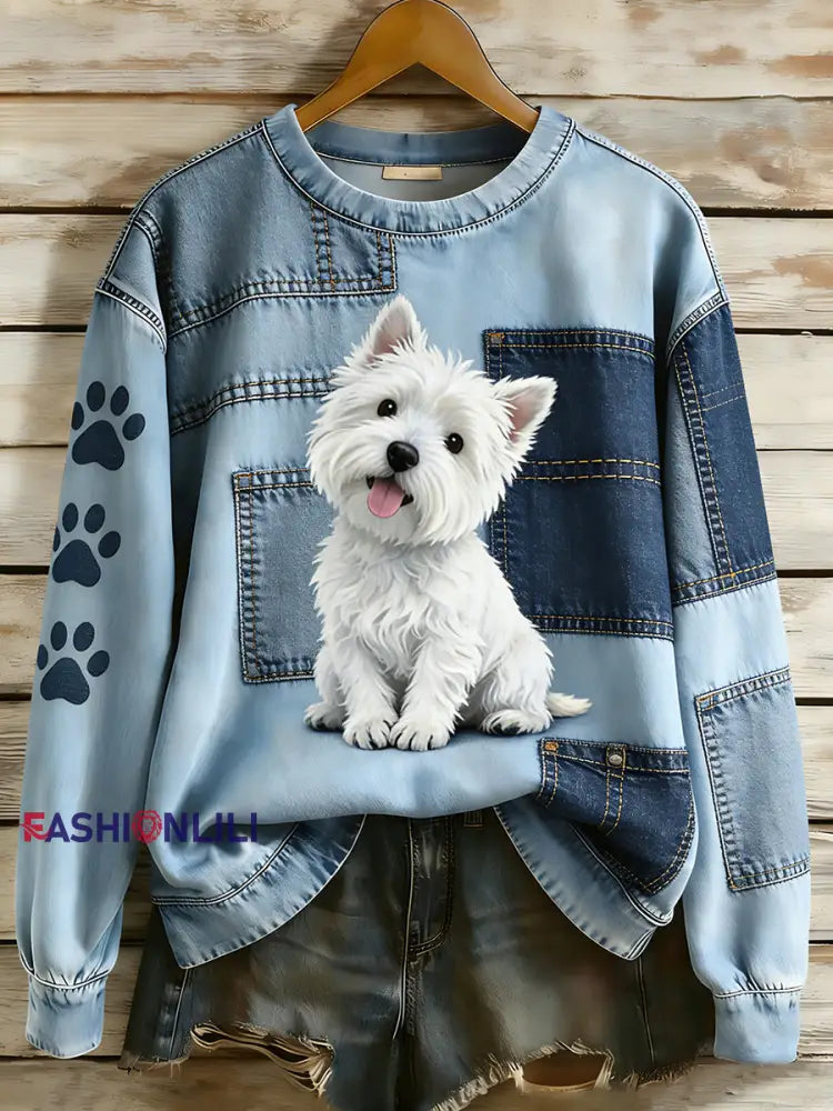 Unisex Retro Animal Print Comfortable Casual Top A / S