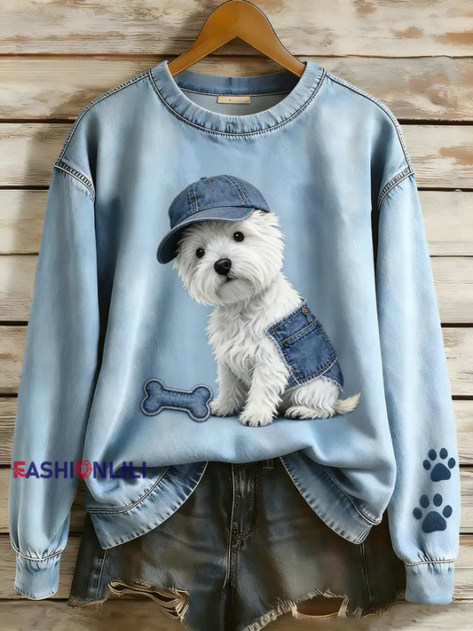 Unisex Retro Animal Print Comfortable Casual Top A / S