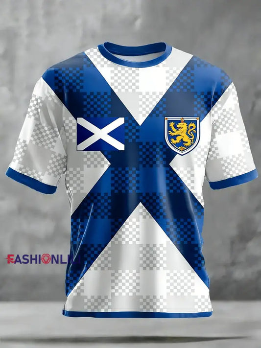 Unisex Scotland We’ll Be Coming 2026 Football Lover Printed T-shirt Blue / S