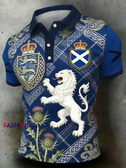 Unisex Scotland We’ll Be Coming 2026 Football Lover Printed T-shirt Blue / S