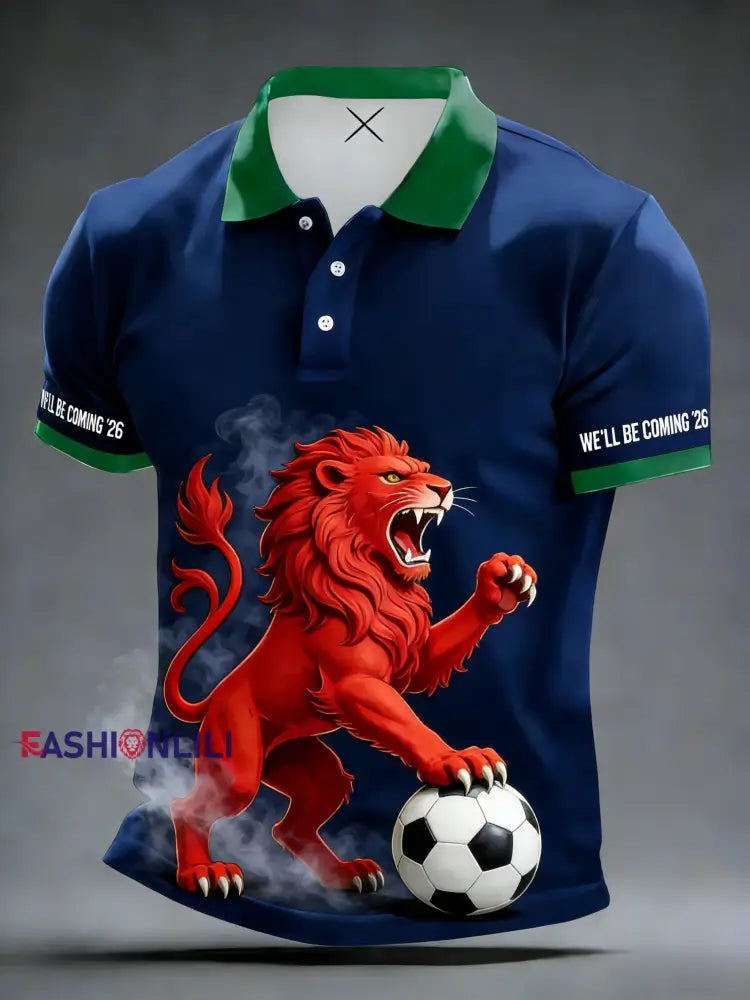 Unisex Scotland We’ll Be Coming 2026 Football Lover Printed T-shirt Blue / S