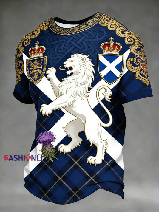 Unisex Scotland We’ll Be Coming 2026 Football Lover Printed T-shirt Blue / S