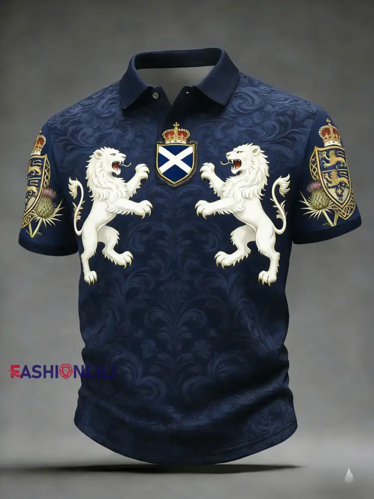 Unisex Scotland We’ll Be Coming 2026 Football Lover Printed T-shirt Blue / S