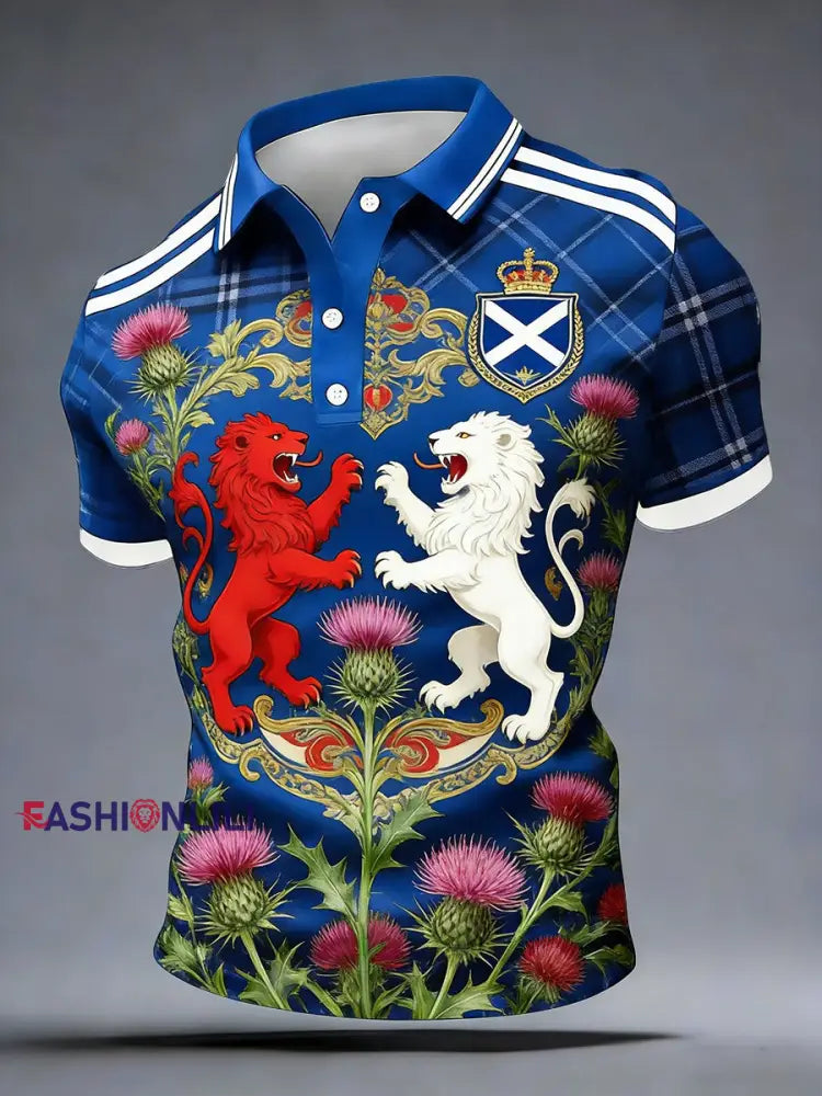 Unisex Scotland We’ll Be Coming 2026 Football Lover Printed T-shirt Blue / S