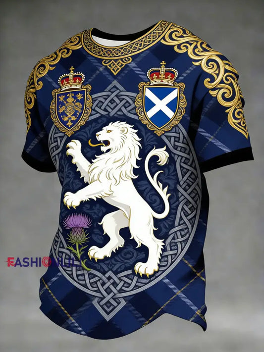 Unisex Scotland We’ll Be Coming 2026 Football Lover Printed T-shirt Blue / S