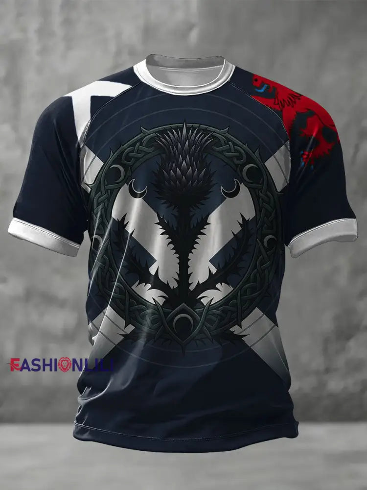 Unisex Scotland We’ll Be Coming 2026 Football Lover Printed T-shirt Navy Blue / S