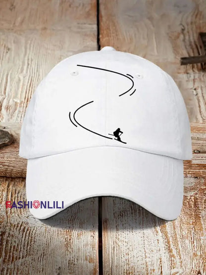 Unisex Ski Enthusiast Hat White / ONE