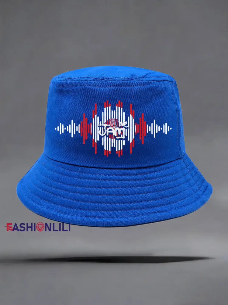 Unisex The Jam- Paul Weller and The Jam Bucket Hat Blue / ONE