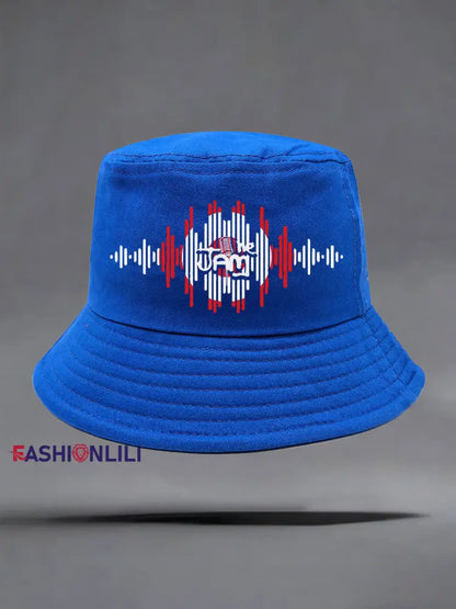 Unisex The Jam- Paul Weller and The Jam Bucket Hat Blue / ONE