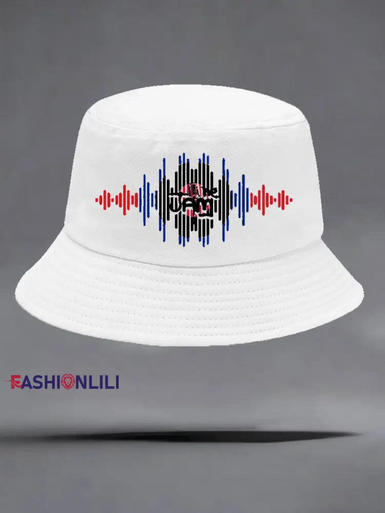 Unisex The Jam- Paul Weller and The Jam Bucket Hat White / ONE