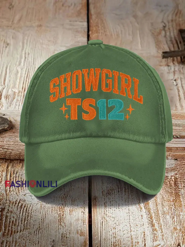 Unisex The Life of A Show Girl Fan Pink Print Hat As picture / ONE