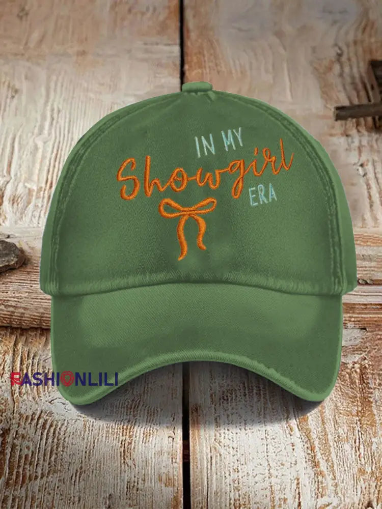 Unisex The Life of A Show Girl Fan Pink Print Hat As picture / ONE
