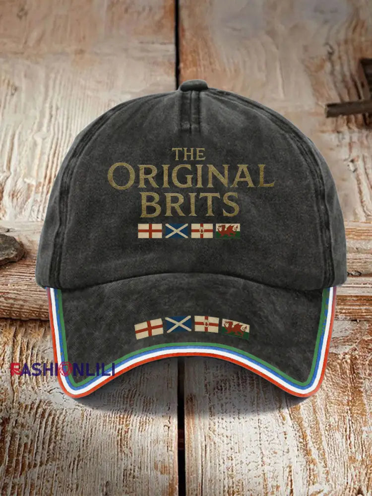 Unisex The Original Brits Printed Hat Black / ONE