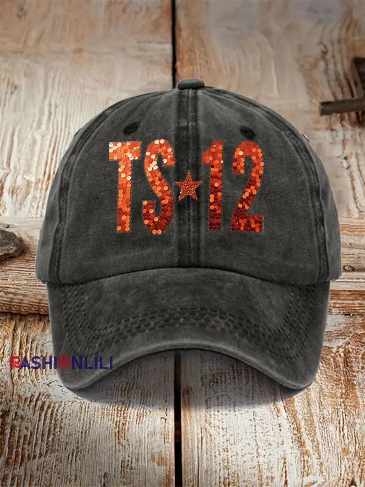 Unisex TS12 Print Hat Black / ONE