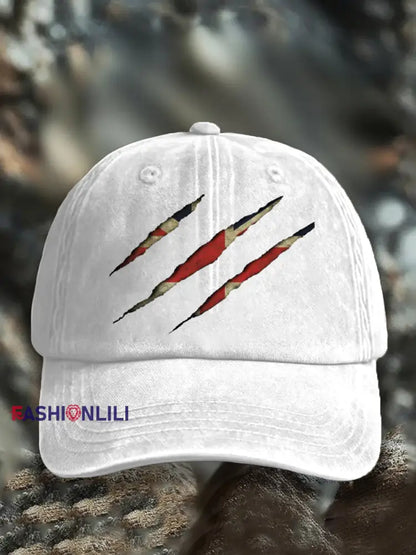 Unisex UK Flg Pride Print Hat White / JM