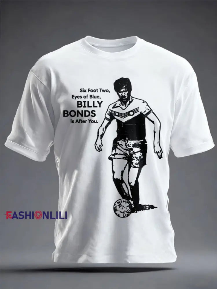 Unisex UK Football 4 Legend Printed T-shirt White / S