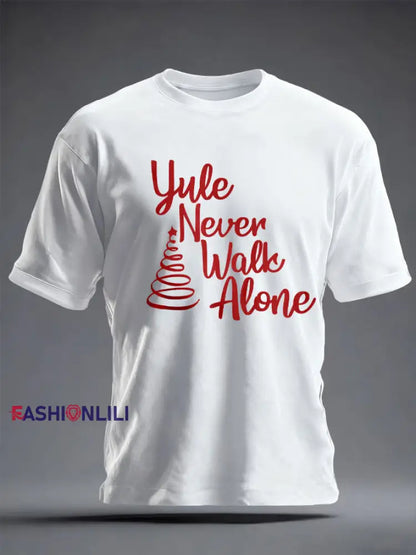 Unisex UK Football Lover Christmas Printed T-shirt White / S