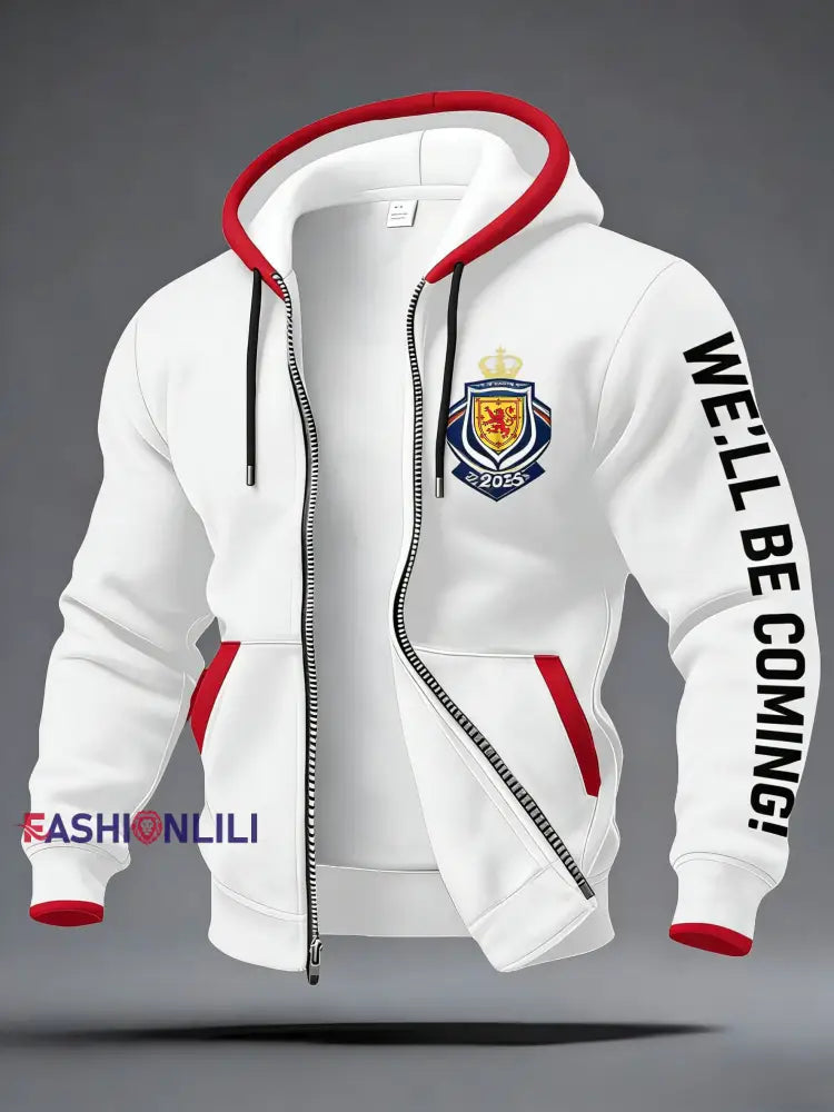 Unisex UK Football Lover England It’s Coming Home 2026 Printed Coat White / S