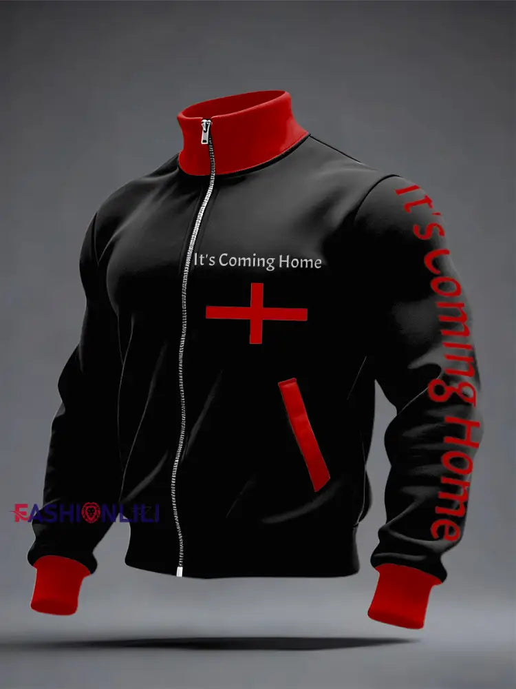 Unisex UK Football Lover England It’s Coming Home 2026 Printed top Black / S