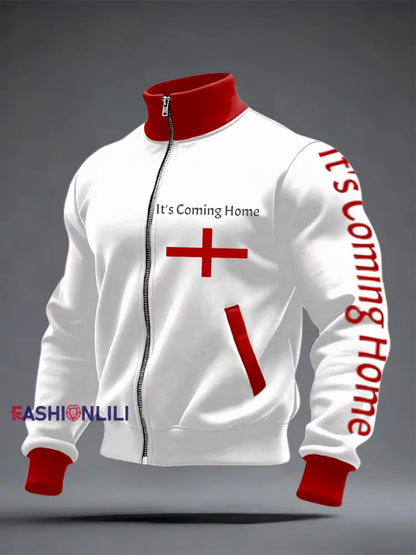 Unisex UK Football Lover England It’s Coming Home 2026 Printed top White / S