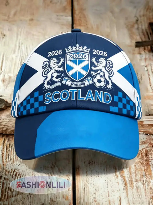 Unisex UK Football Lover Scotland Printed Hat - As picture / ONE