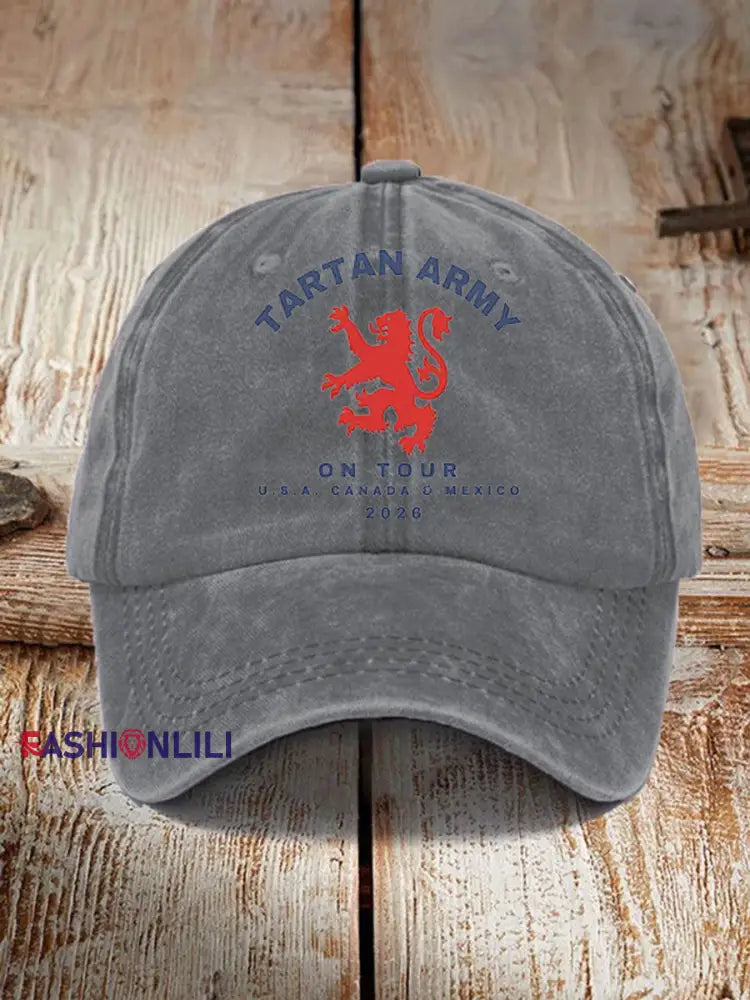 Unisex UK Football Lover Scotland Printed Hat Gray / ONE