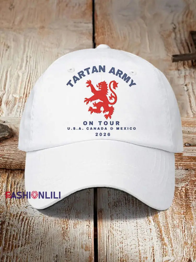 Unisex UK Football Lover Scotland Printed Hat White / ONE